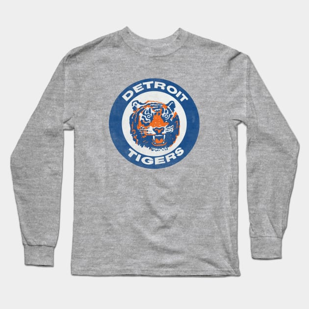 Detroit Tigers Vintage Long Sleeve T-Shirt by Yossh